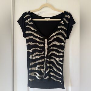 y2k cache sequin tee size medium